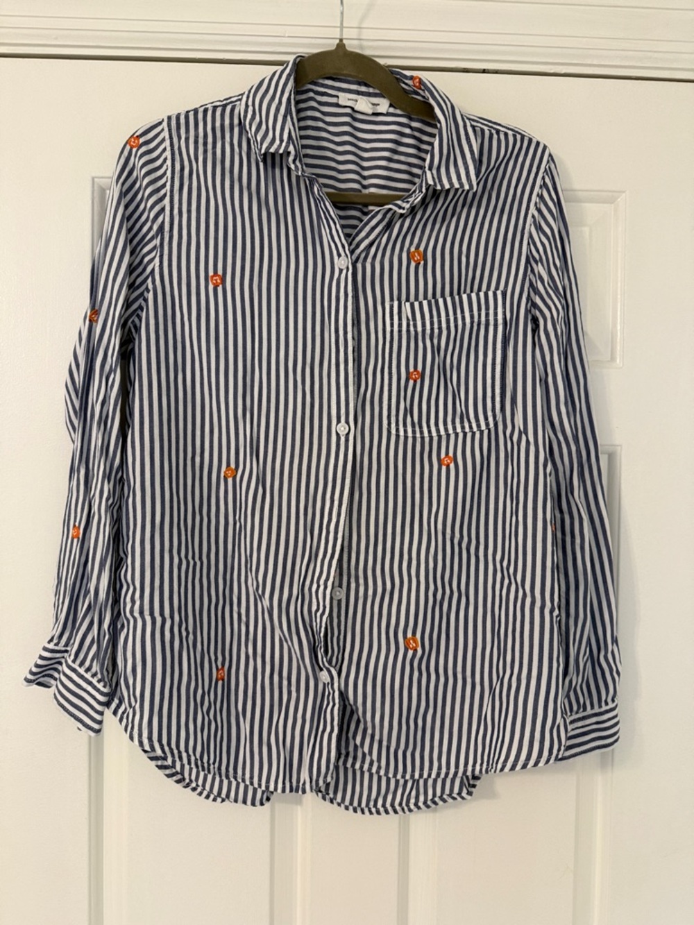 Beachlunchlounge Blue & White Striped Button-Up Shirt